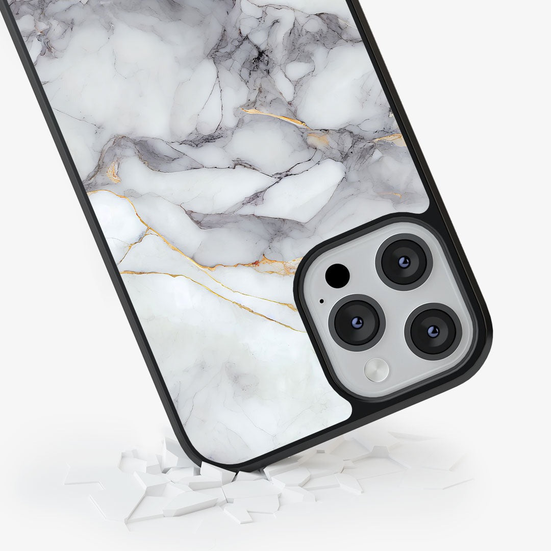 Ivory Quartz Glass iPhone Case for iPhone 13 Pro | Macmerise