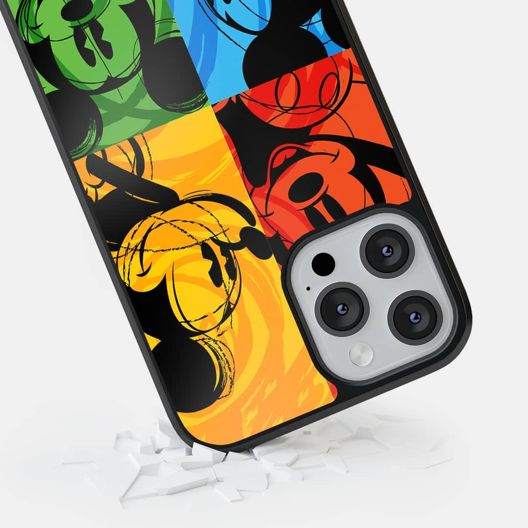 Shades of Mickey Glass iPhone Case for iPhone 13 Pro Max | Macmerise