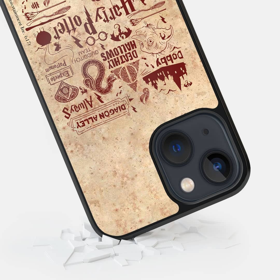 Harry Potter Infographic iPhone 13 Mini Cover Red - detail view | Macmerise