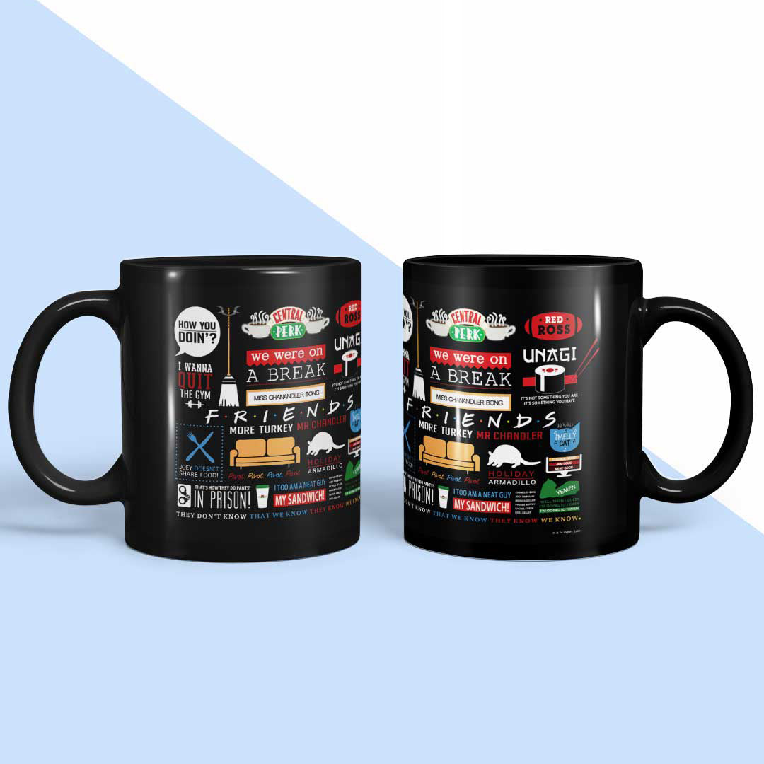 Friends Doodle Coffee Mug | Macmerise