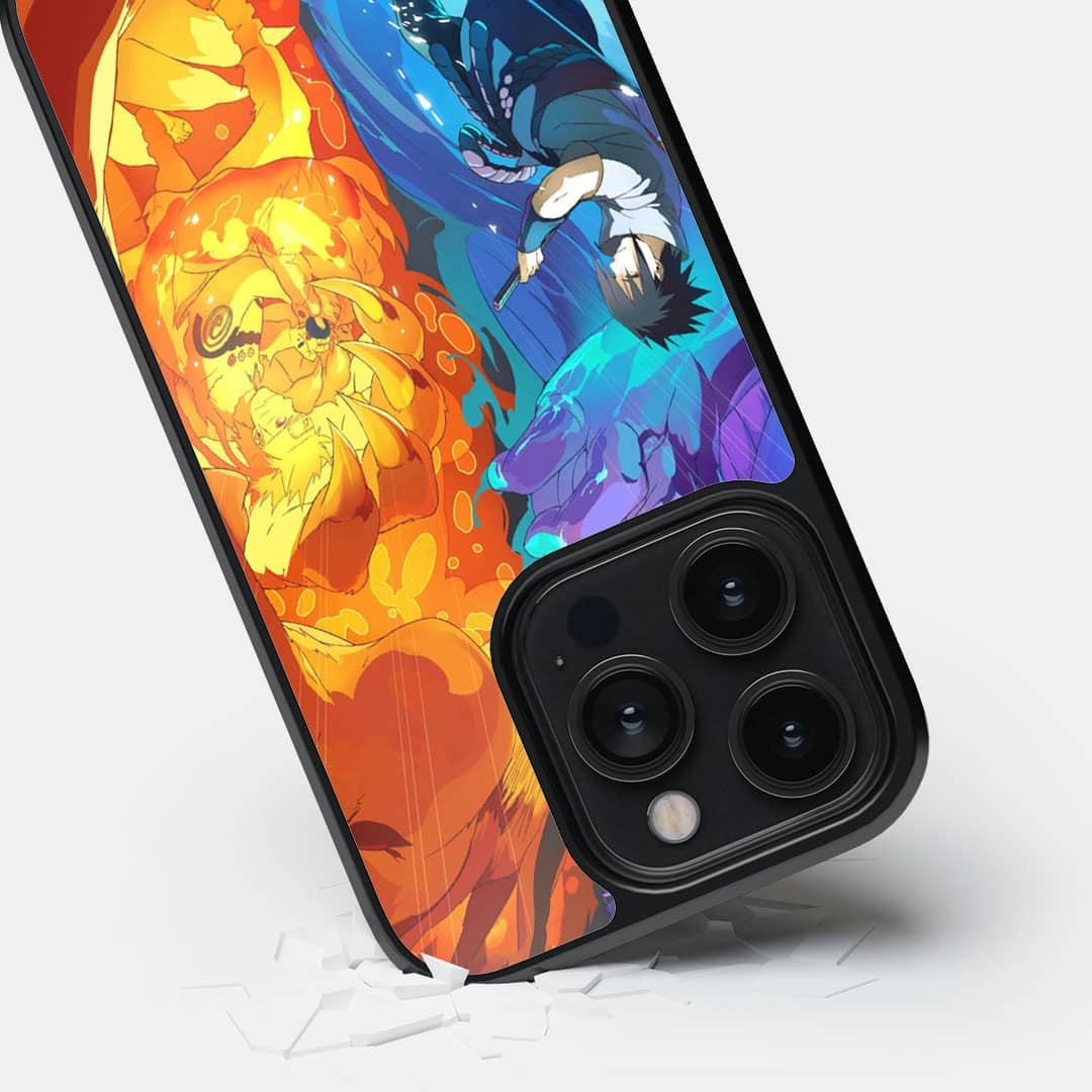 Susanoo Vs Kurama Glass iPhone Case for iPhone 14 Pro | Macmerise