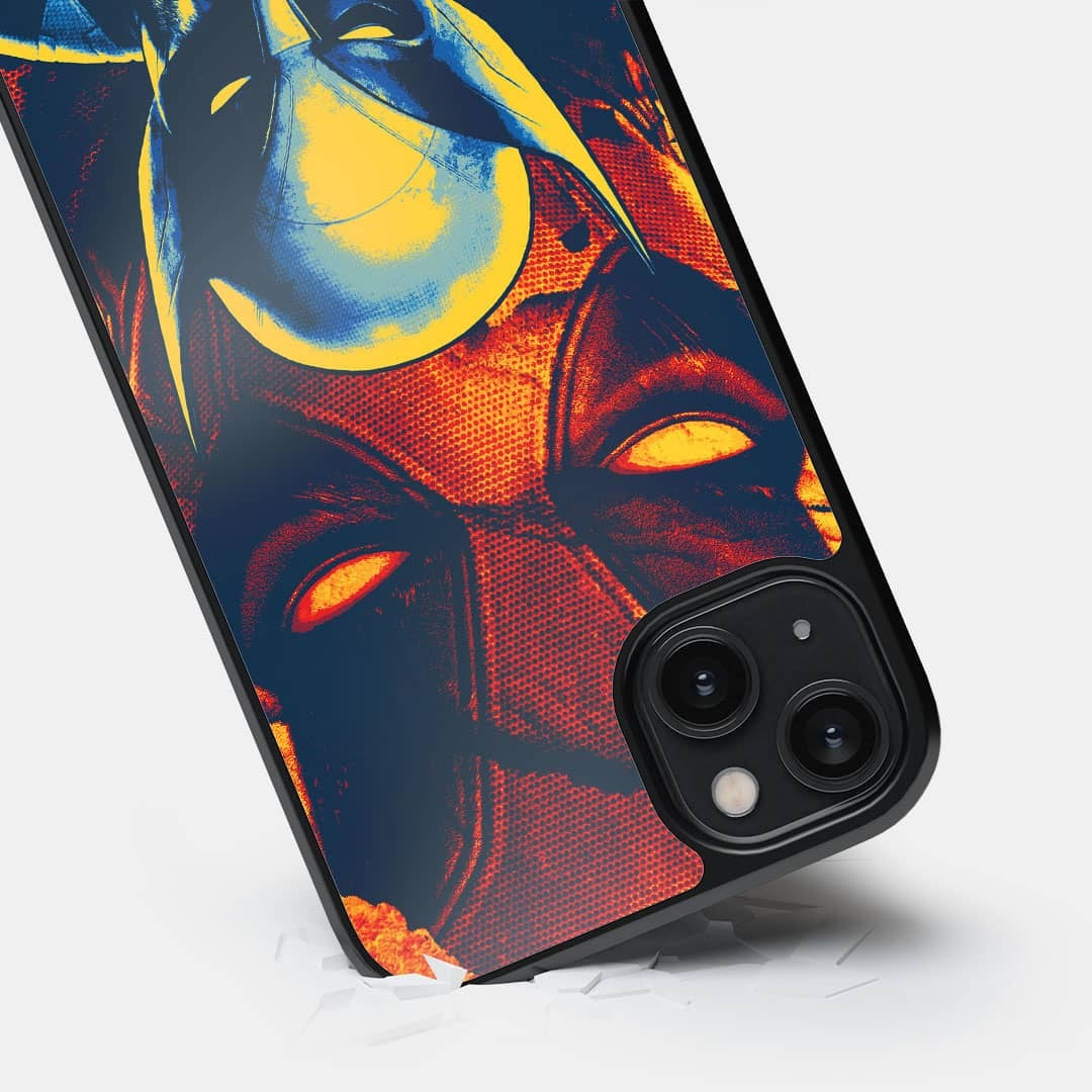 Deadpool Flame Glass iPhone Case for iPhone 14 Plus | Macmerise