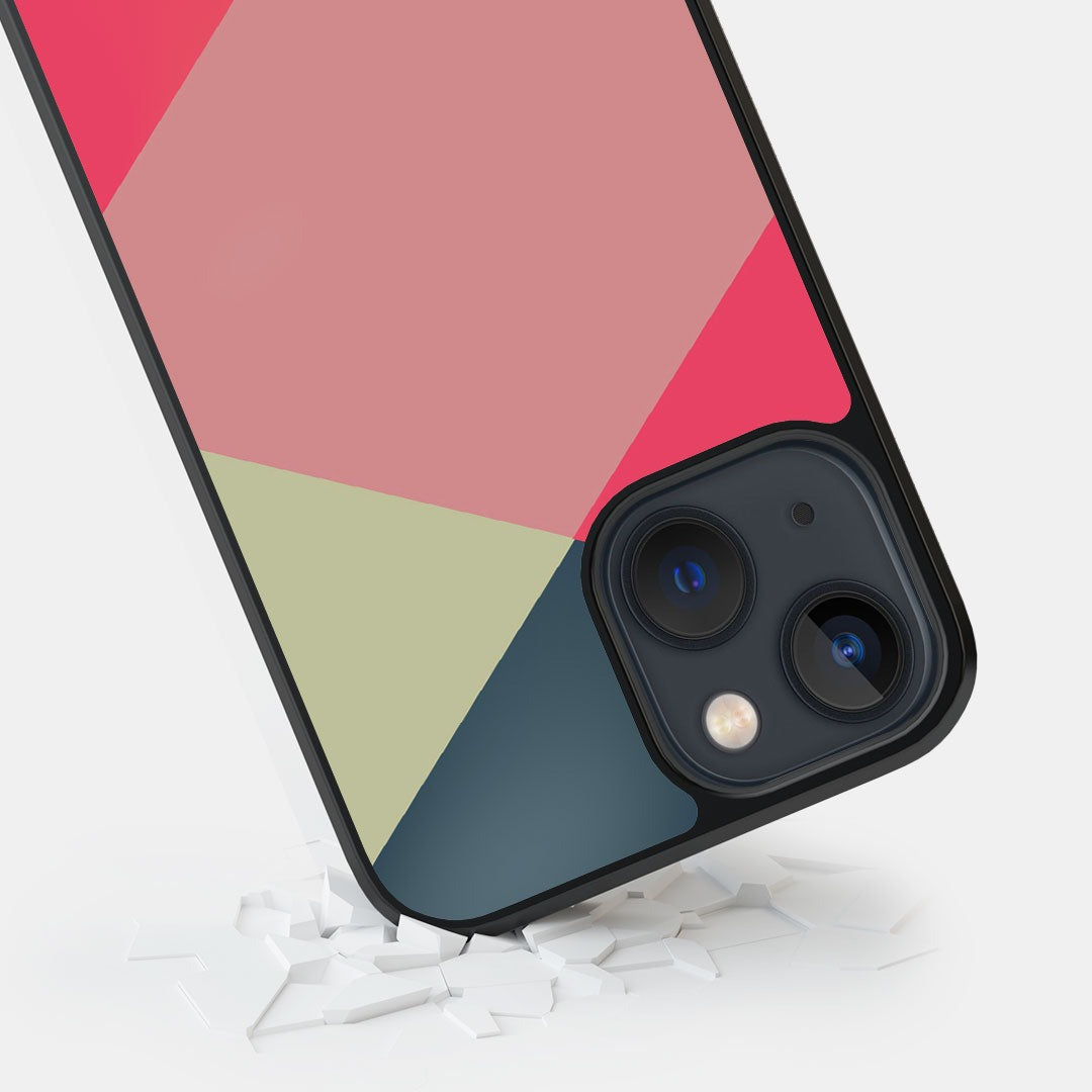 Criss Cross iPhone 13 Cover Teal - detail view | Macmerise