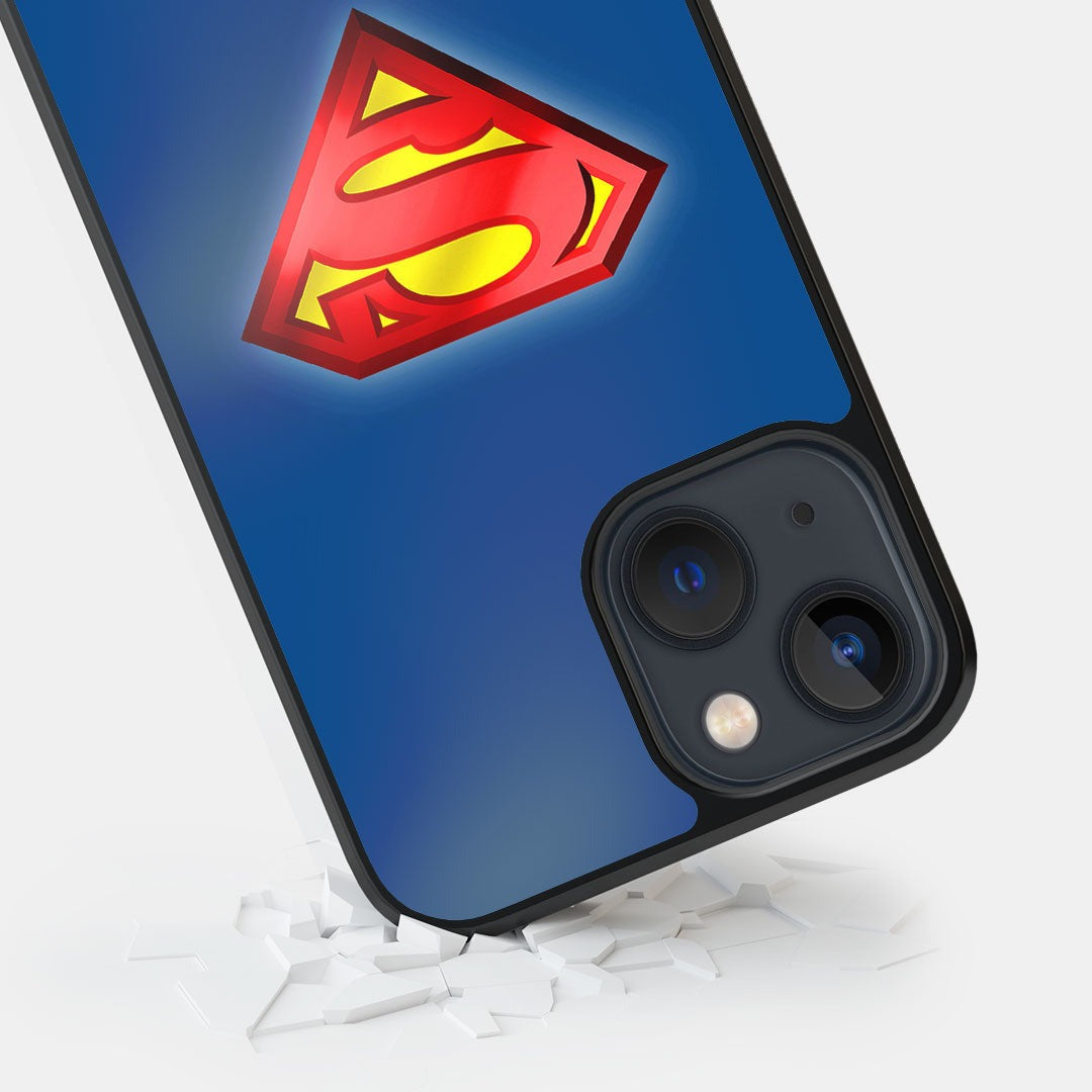 Logo Superman Glass iPhone Case for iPhone 13 | Macmerise