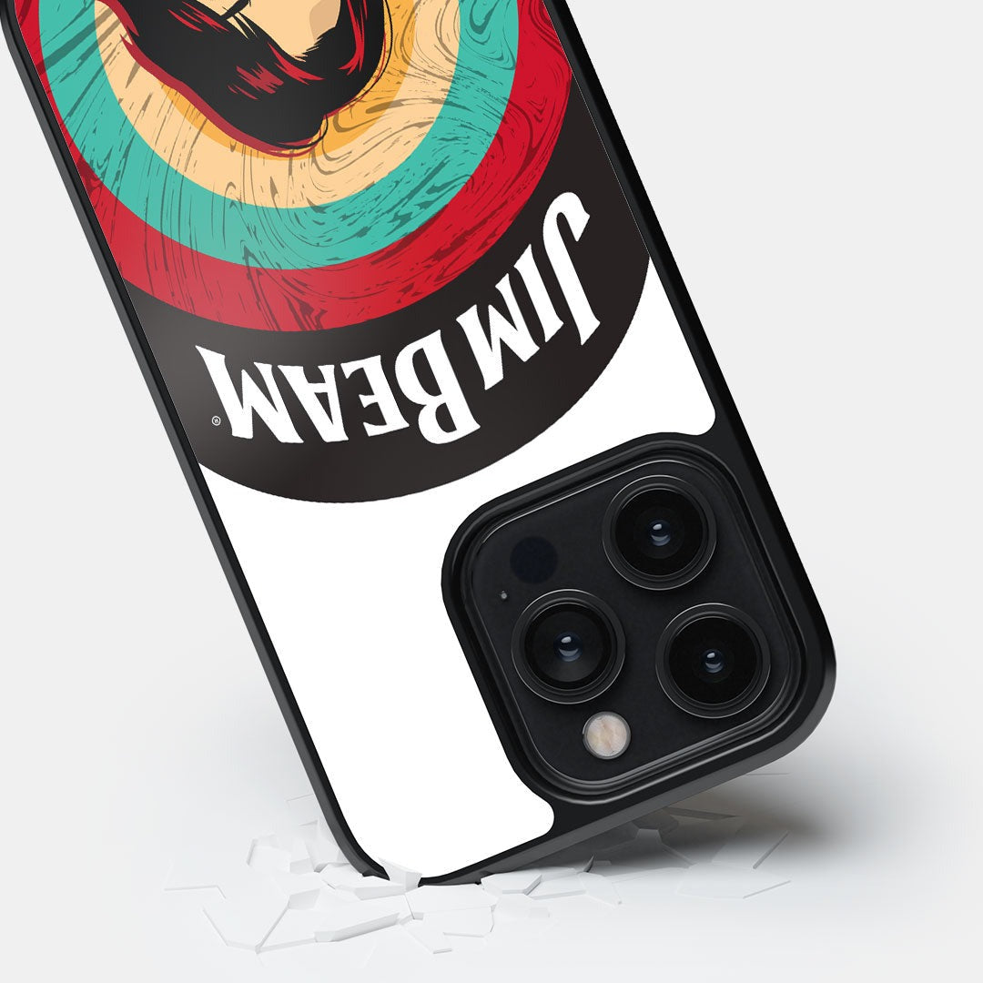 Jim Beam Character White Glass iPhone Case for iPhone 14 Pro | Macmerise