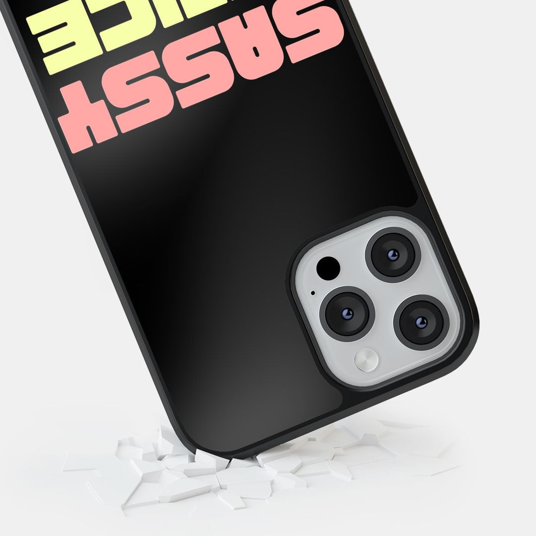 Sassy Since Birth Glass iPhone Case for iPhone 12 Pro | Macmerise