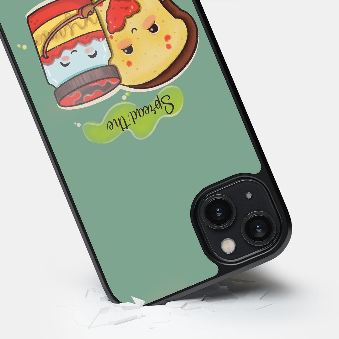 Spread the Love Glass iPhone Case for iPhone 14 Plus | Macmerise