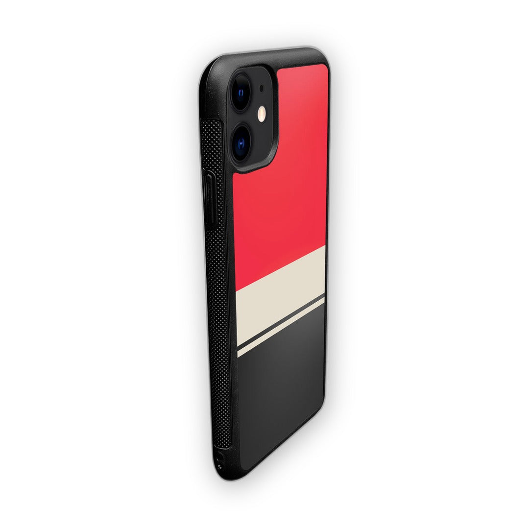 Racecar Stripes Glass iPhone Case for iPhone 11 | Macmerise