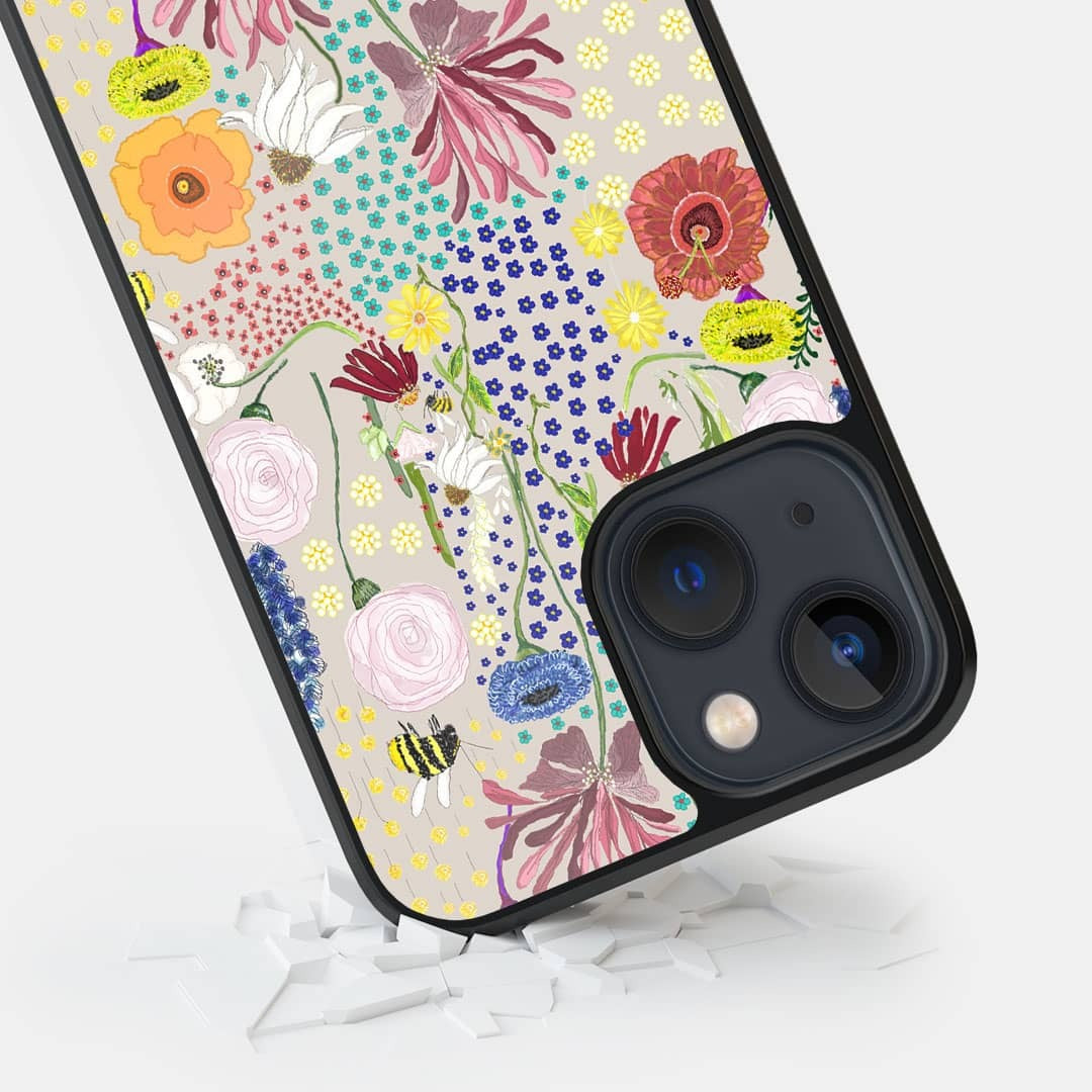 Payal Singhal Bee Garden Stone Glass iPhone Case for iPhone 13 | Macmerise