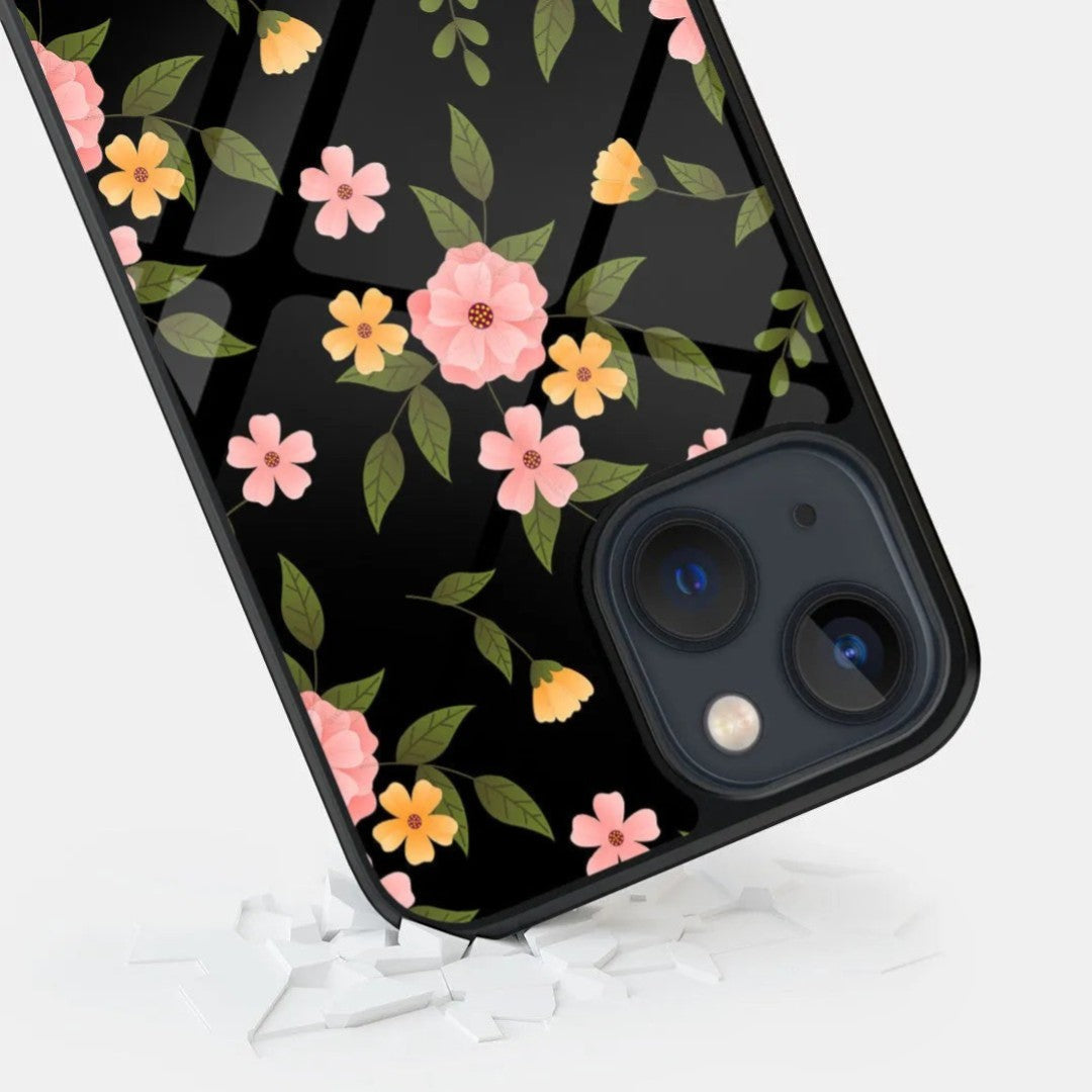 Sk Periwinkle Black Glass iPhone Case for iPhone 13 Mini | Macmerise