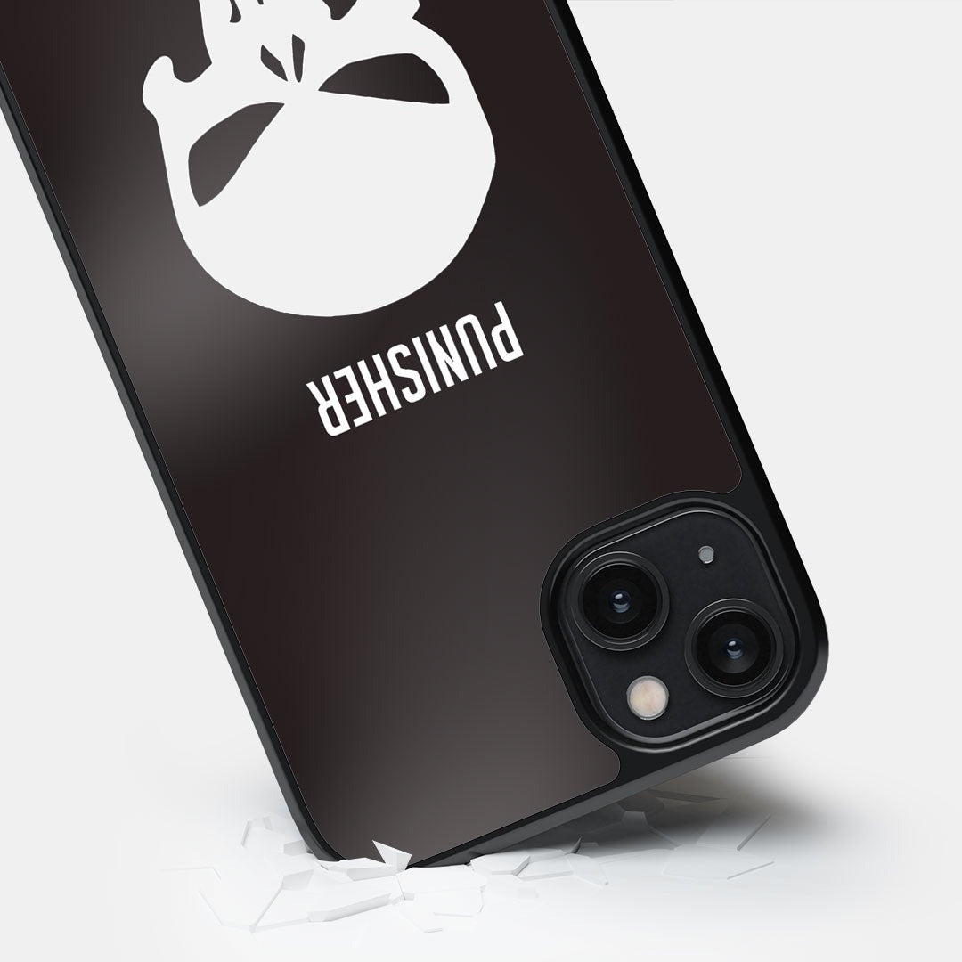 Punisher Symbol Glass iPhone Case for iPhone 14 Plus | Macmerise