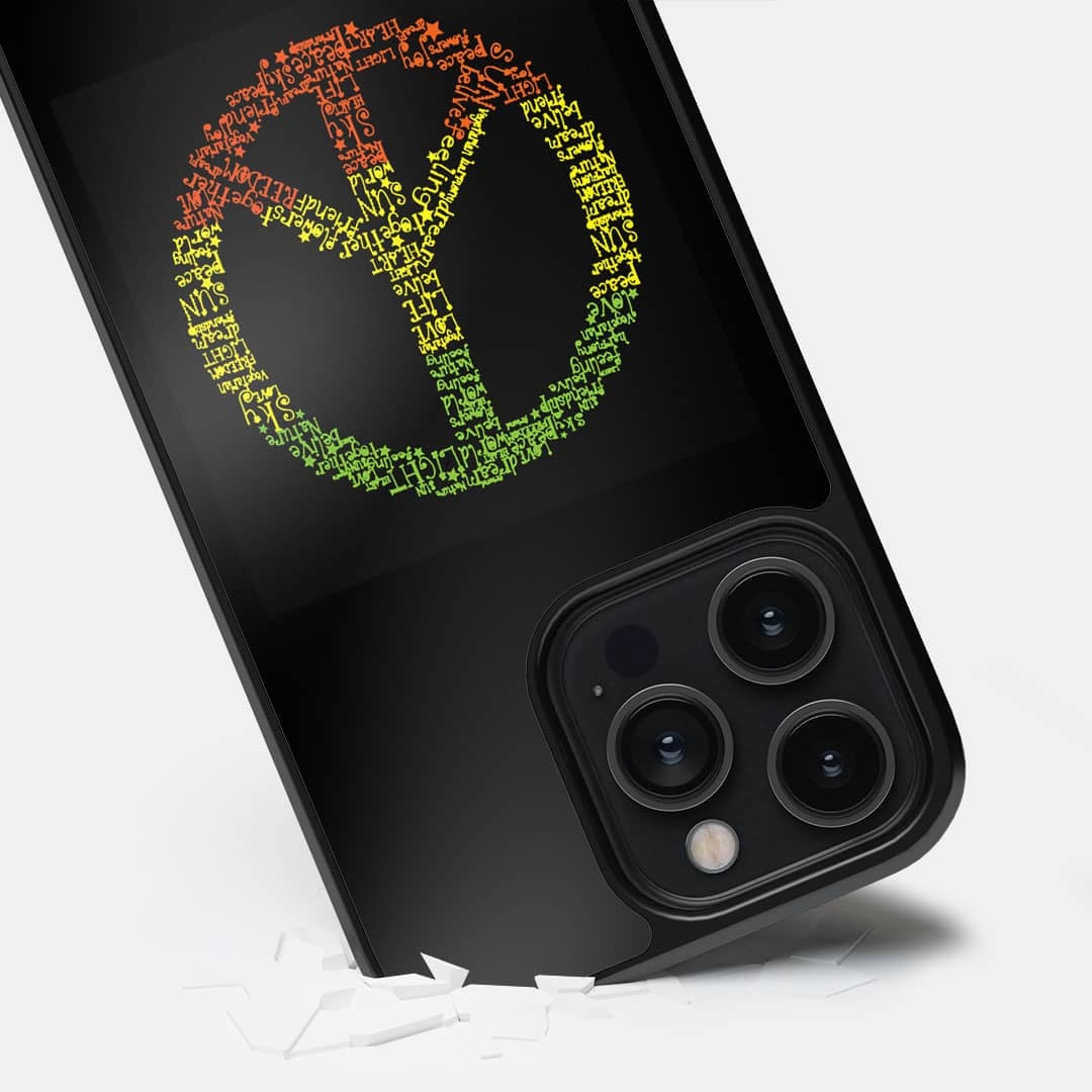 Symbol of Peace Glass iPhone Case for iPhone 14 Pro Max | Macmerise