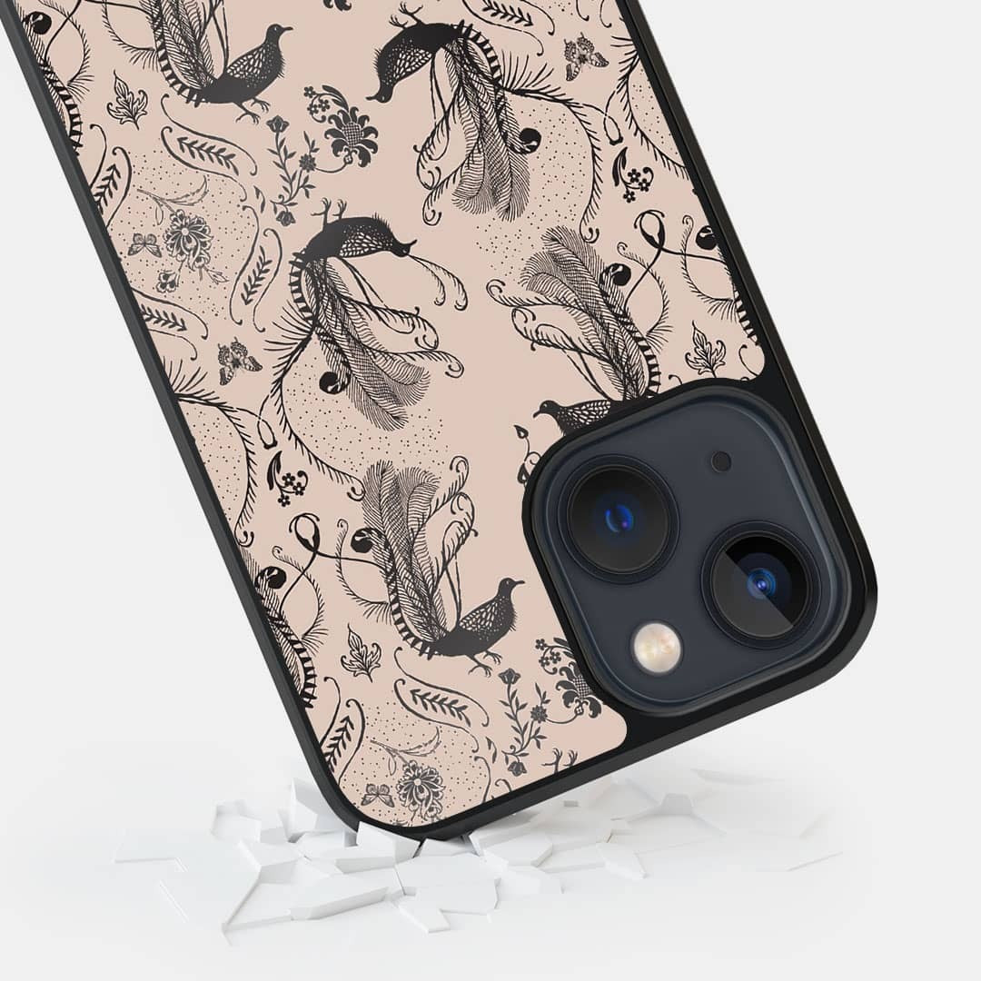 Payal Singhal Blush Arabic Jannat Glass iPhone Case for iPhone 13 Mini | Macmerise