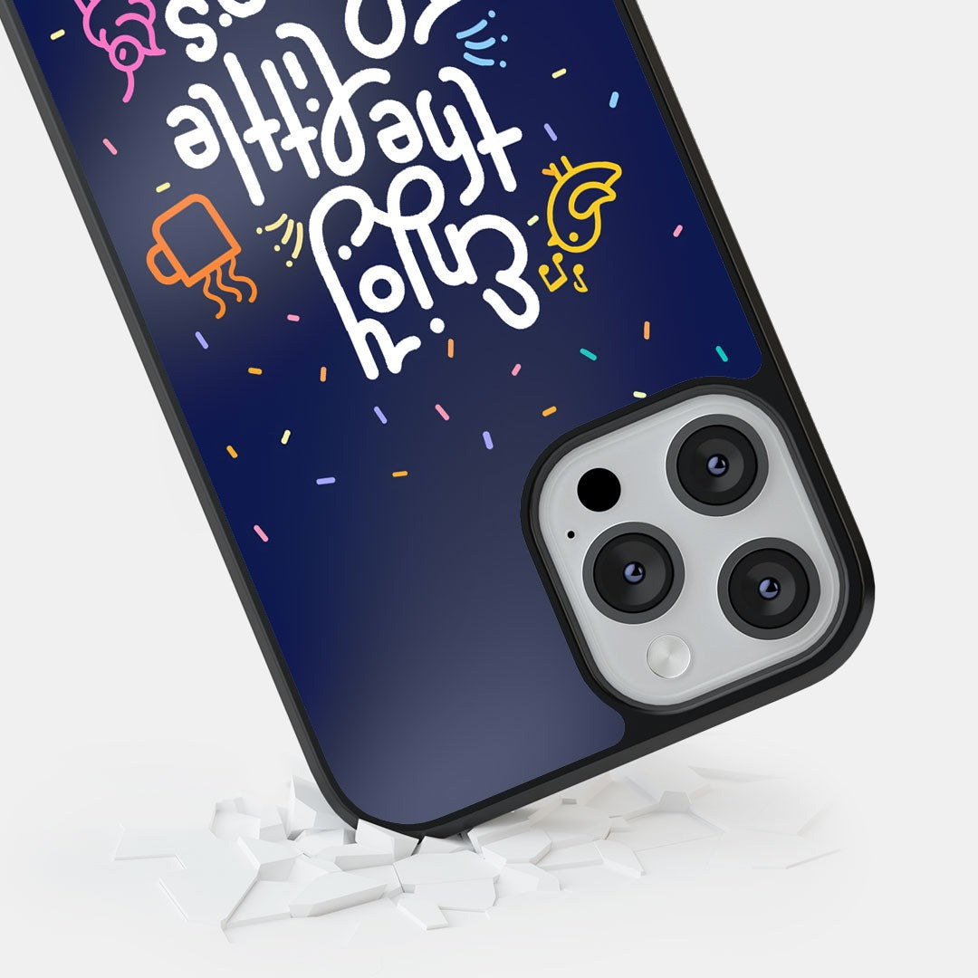 Enjoy the Little Things Glass iPhone Case for iPhone 12 Pro Max | Macmerise