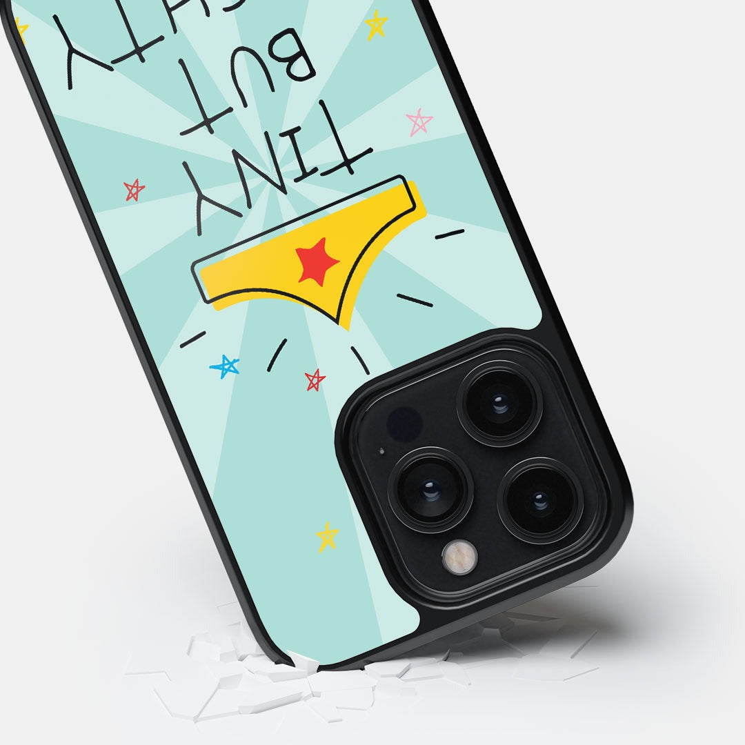 Ww Tiny But Mighty Glass iPhone Case for iPhone 14 Pro | Macmerise
