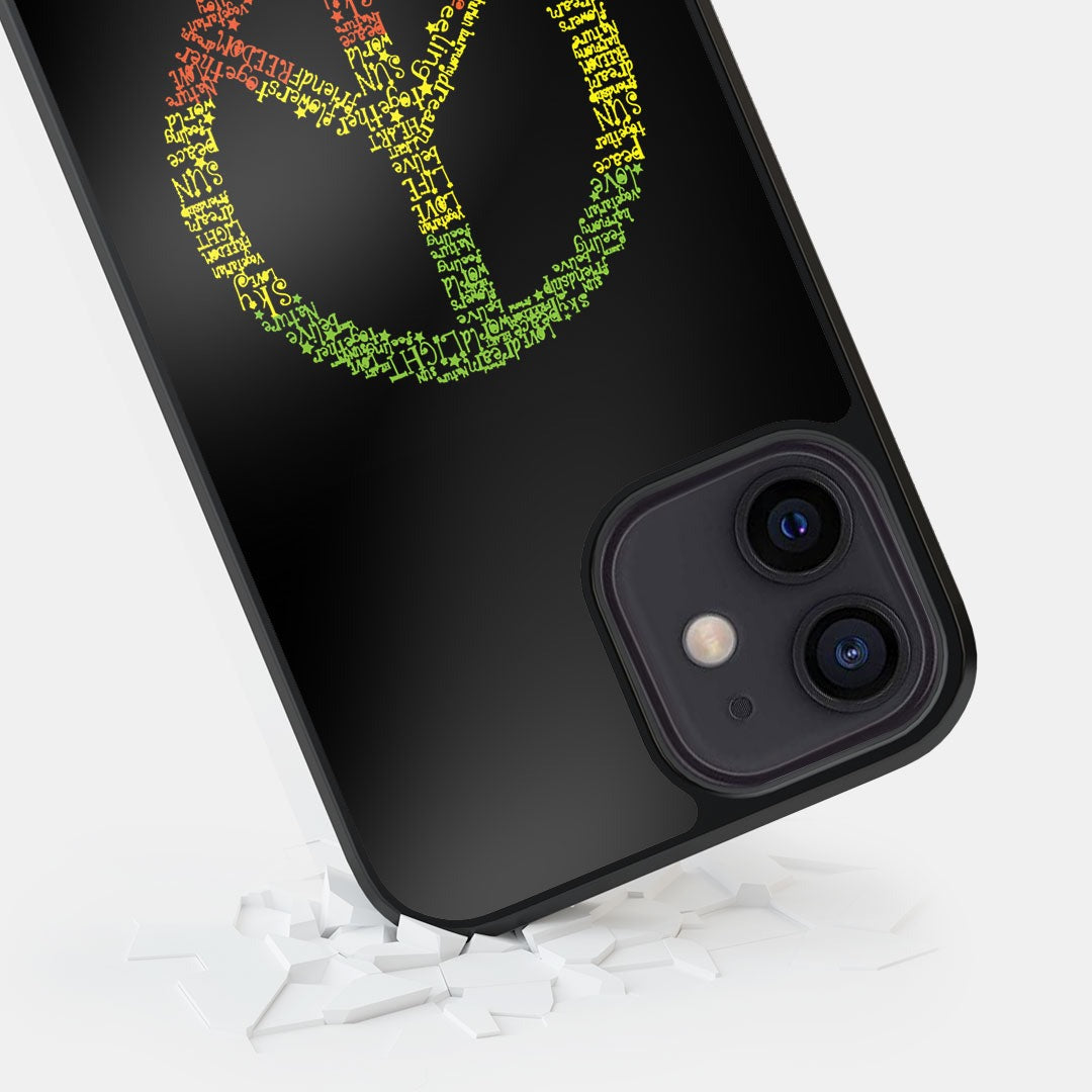 Symbol of Peace Glass iPhone Case for iPhone 12 | Macmerise