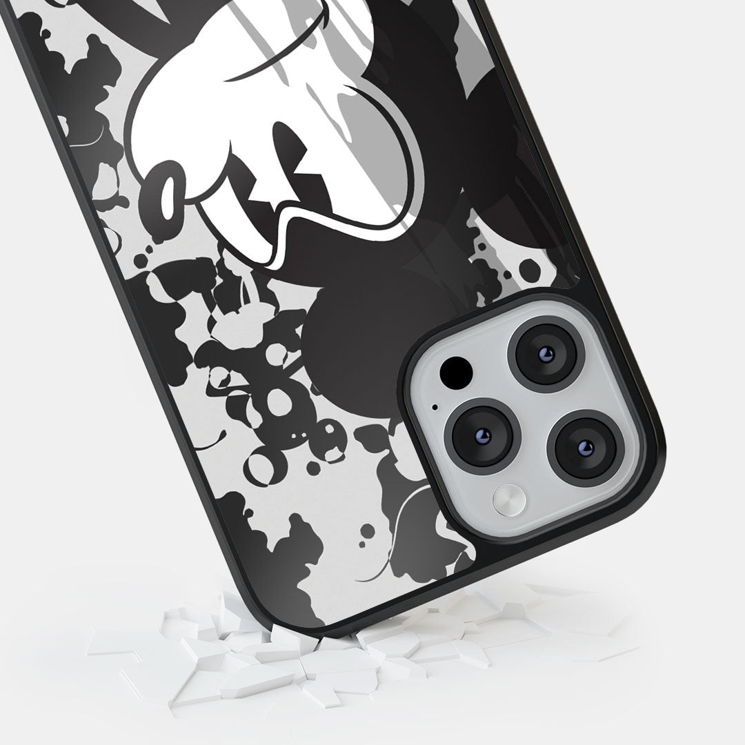 Grumpy Mickey Glass iPhone Case for iPhone 12 Pro | Macmerise