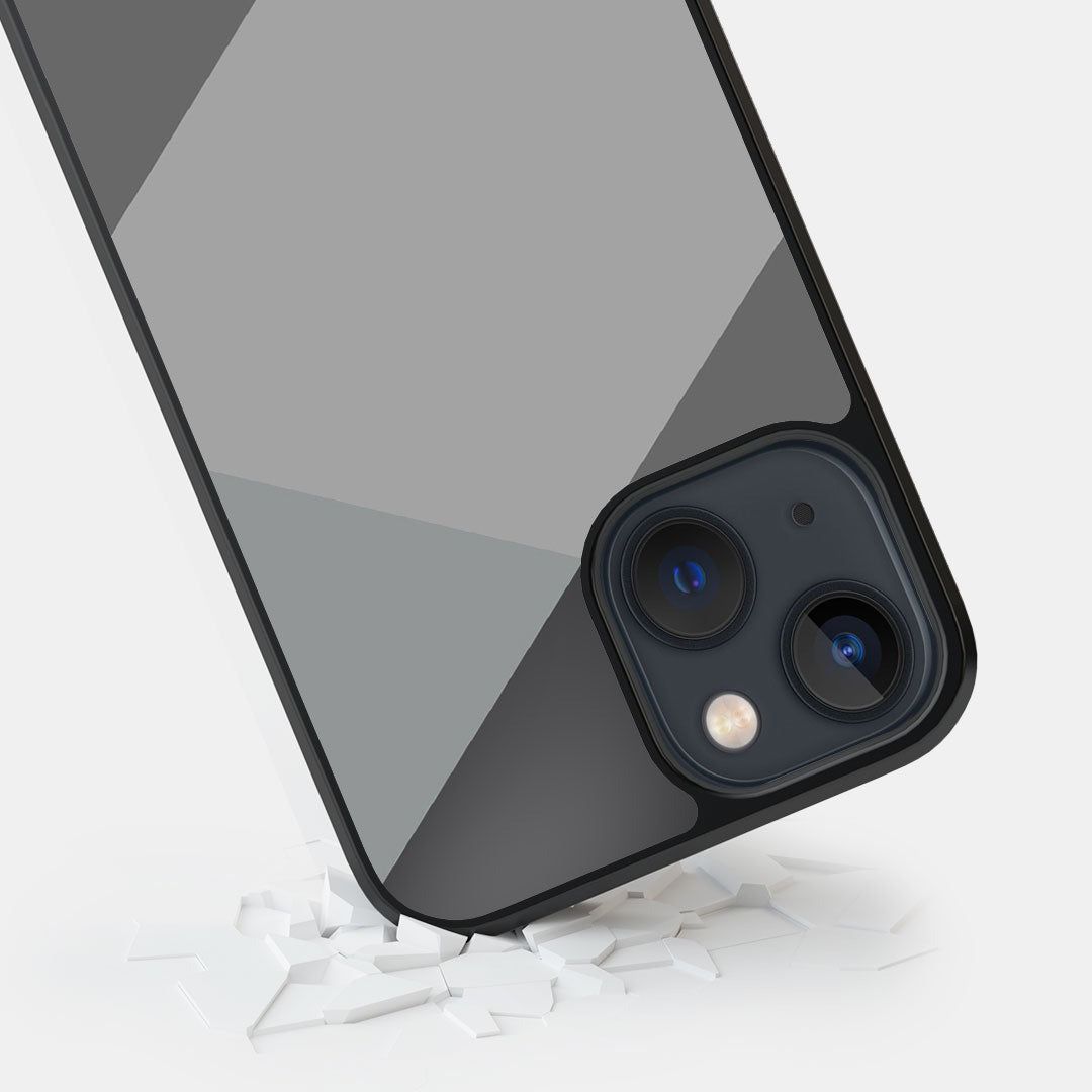 Criss Cross Grey Glass iPhone Case for iPhone 13 | Macmerise