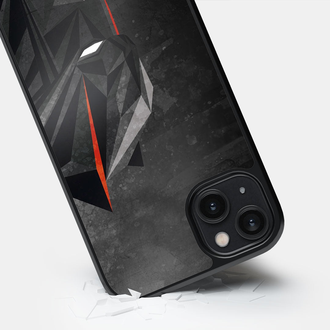 Batman Geometric Glass iPhone Case for iPhone 14 Plus | Macmerise