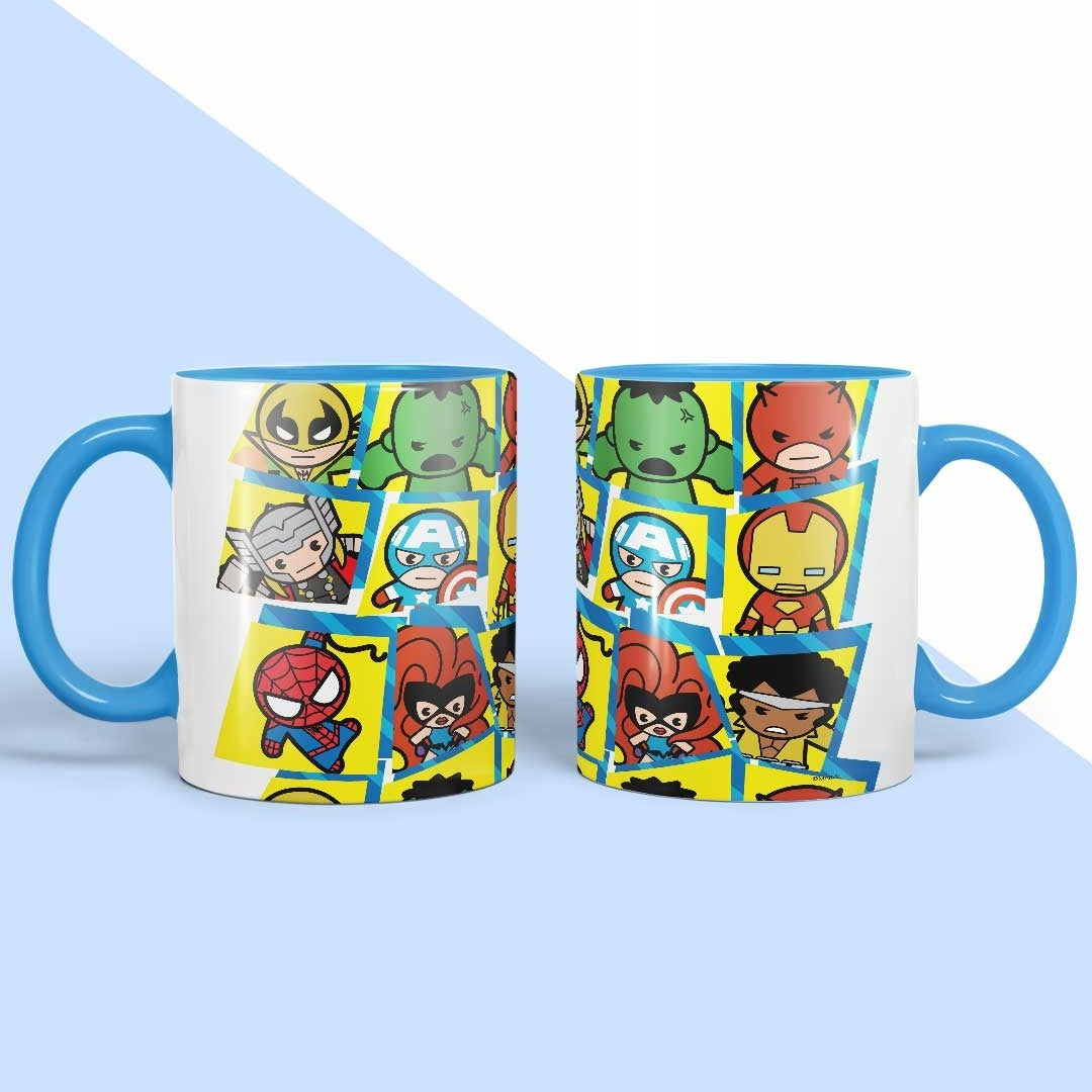 Kawaii Marvel Heroes Coffee Mug | Macmerise