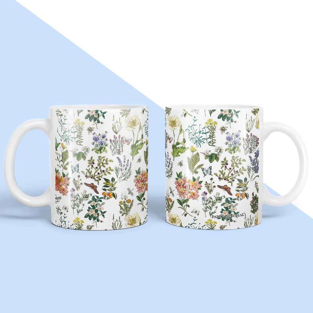 Payal Singhal Titli Coffee Mug White - detail view | Macmerise