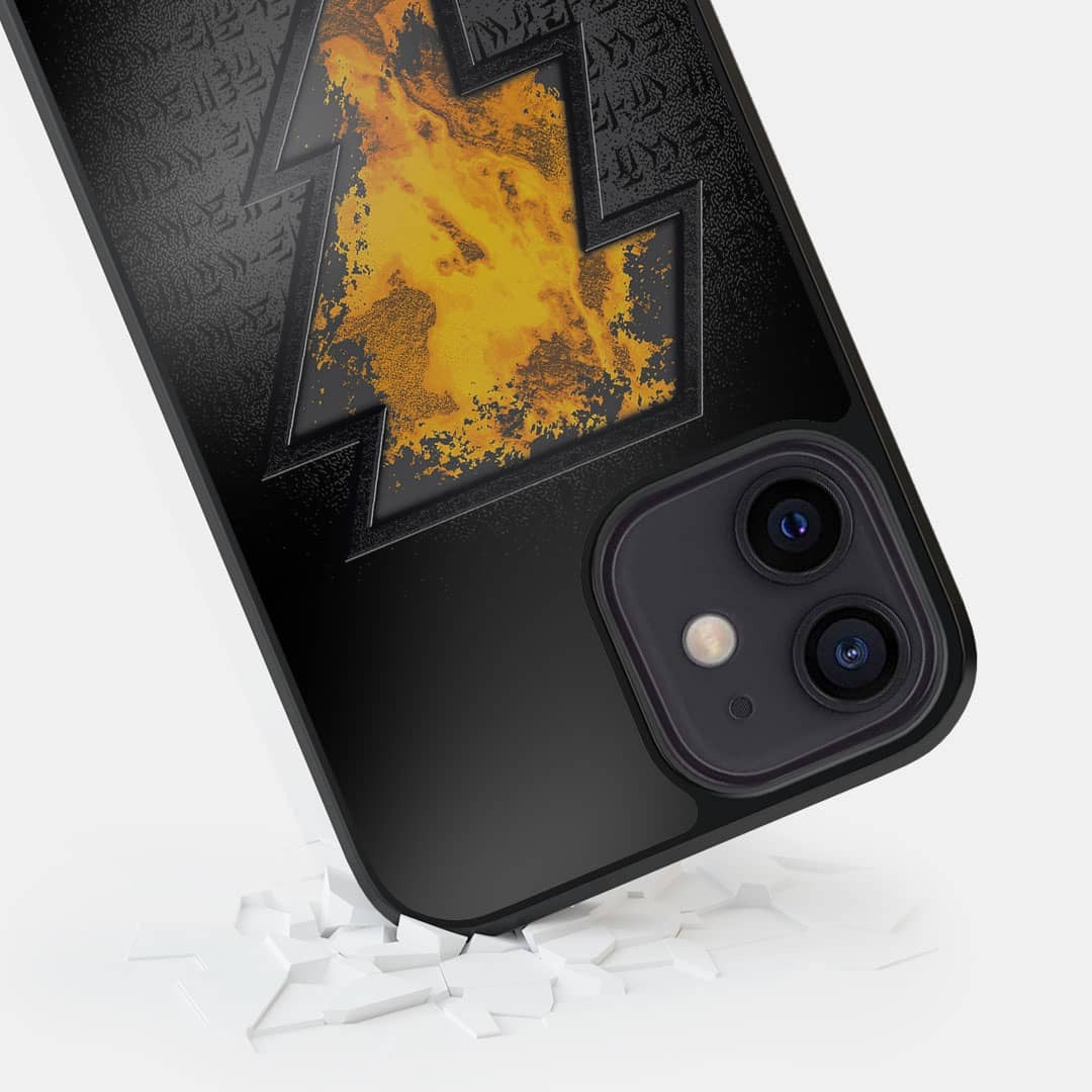 Black Thunder Glass iPhone Case for iPhone 12 | Macmerise