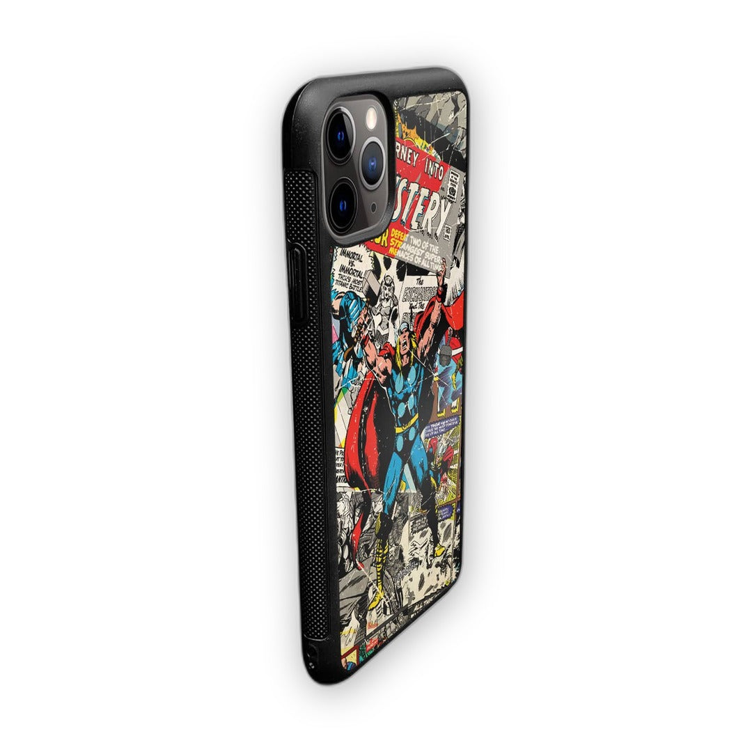 Comic Thor Glass iPhone Case for iPhone 11 Pro | Macmerise