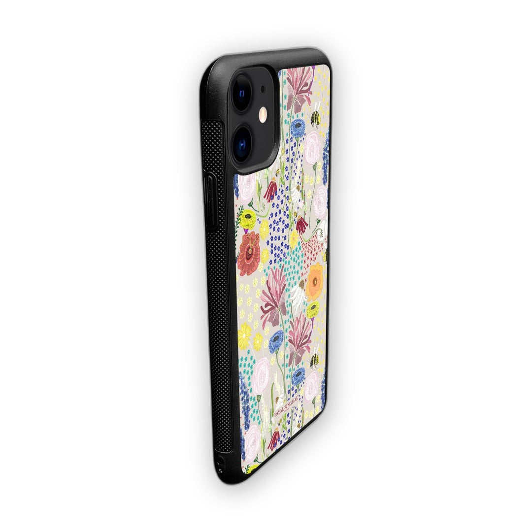 Payal Singhal Bee Garden Stone Glass iPhone Case for iPhone 11 | Macmerise