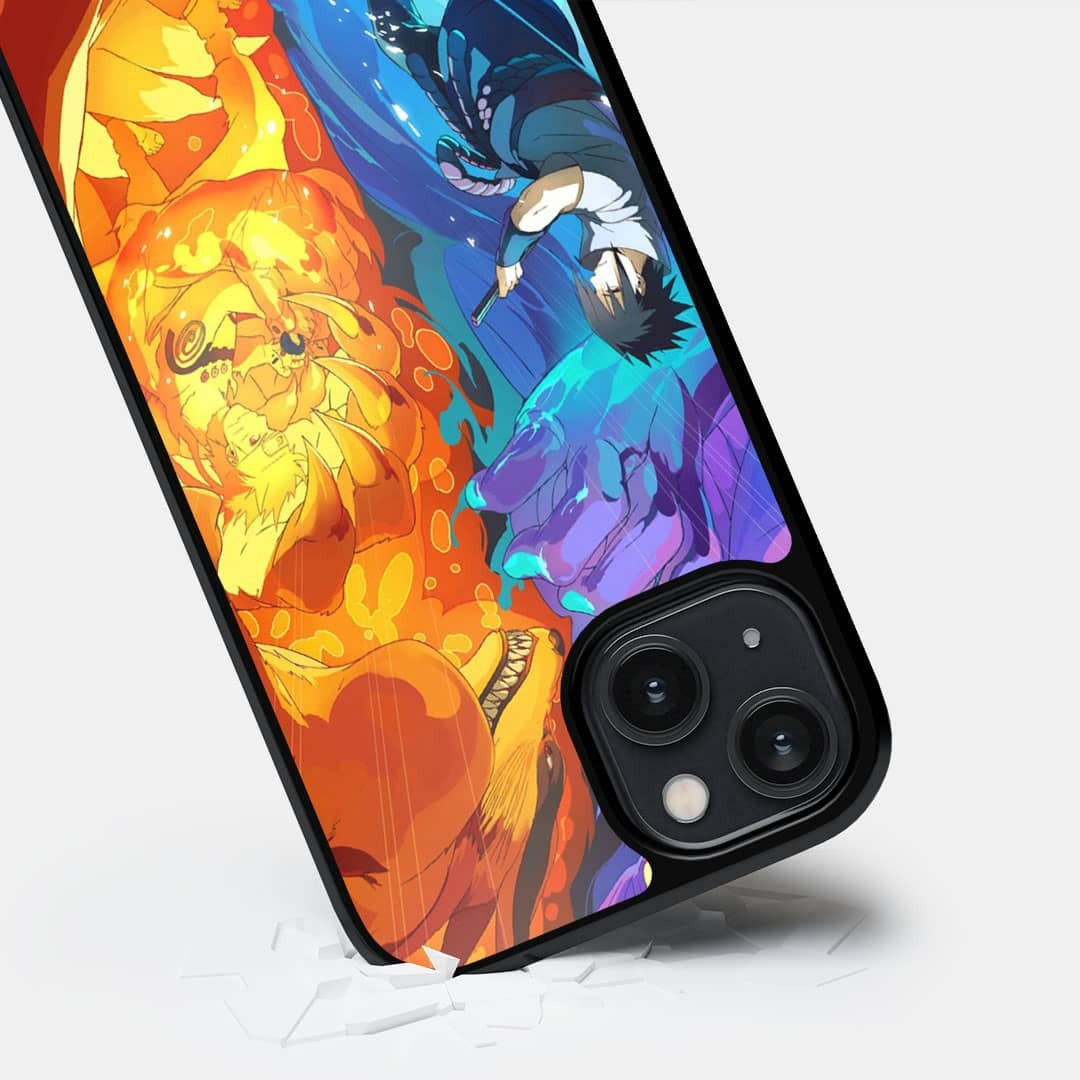 Susanoo Vs Kurama Glass iPhone Case for iPhone 14 | Macmerise