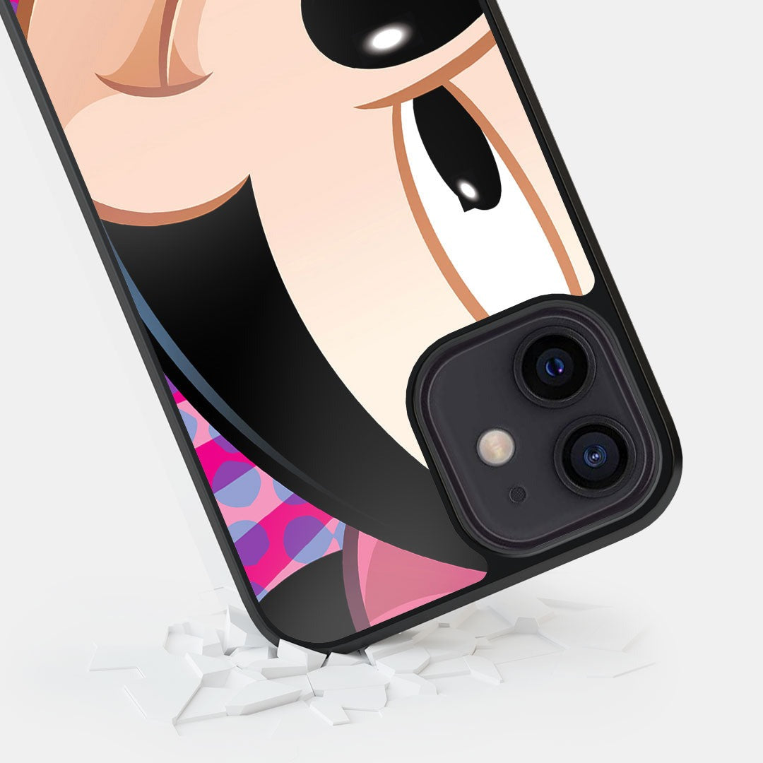 Zoom Up Minnie Glass iPhone Case for iPhone 12 | Macmerise