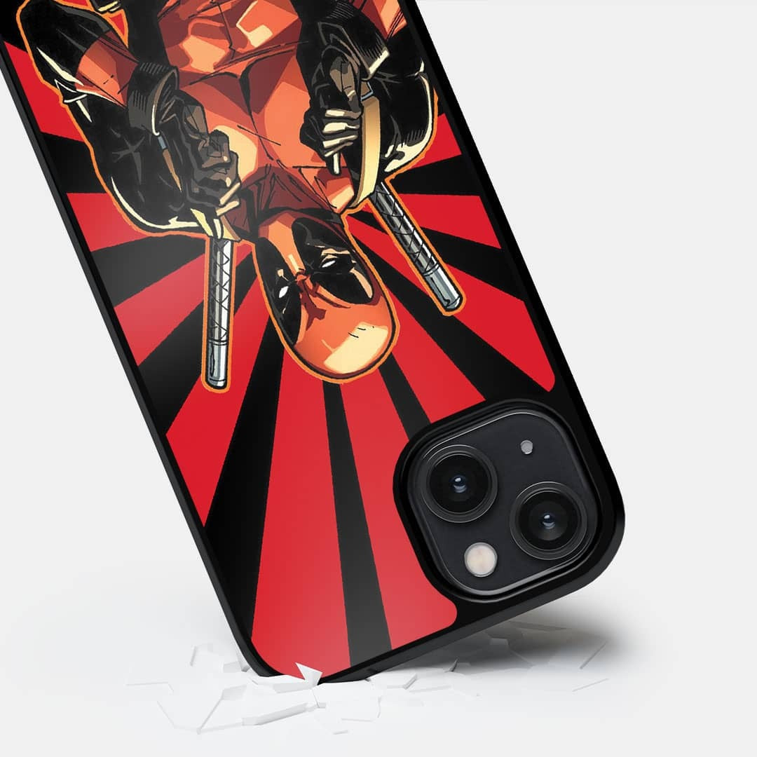 Smart Ass Deadpool Glass iPhone Case for iPhone 14 | Macmerise