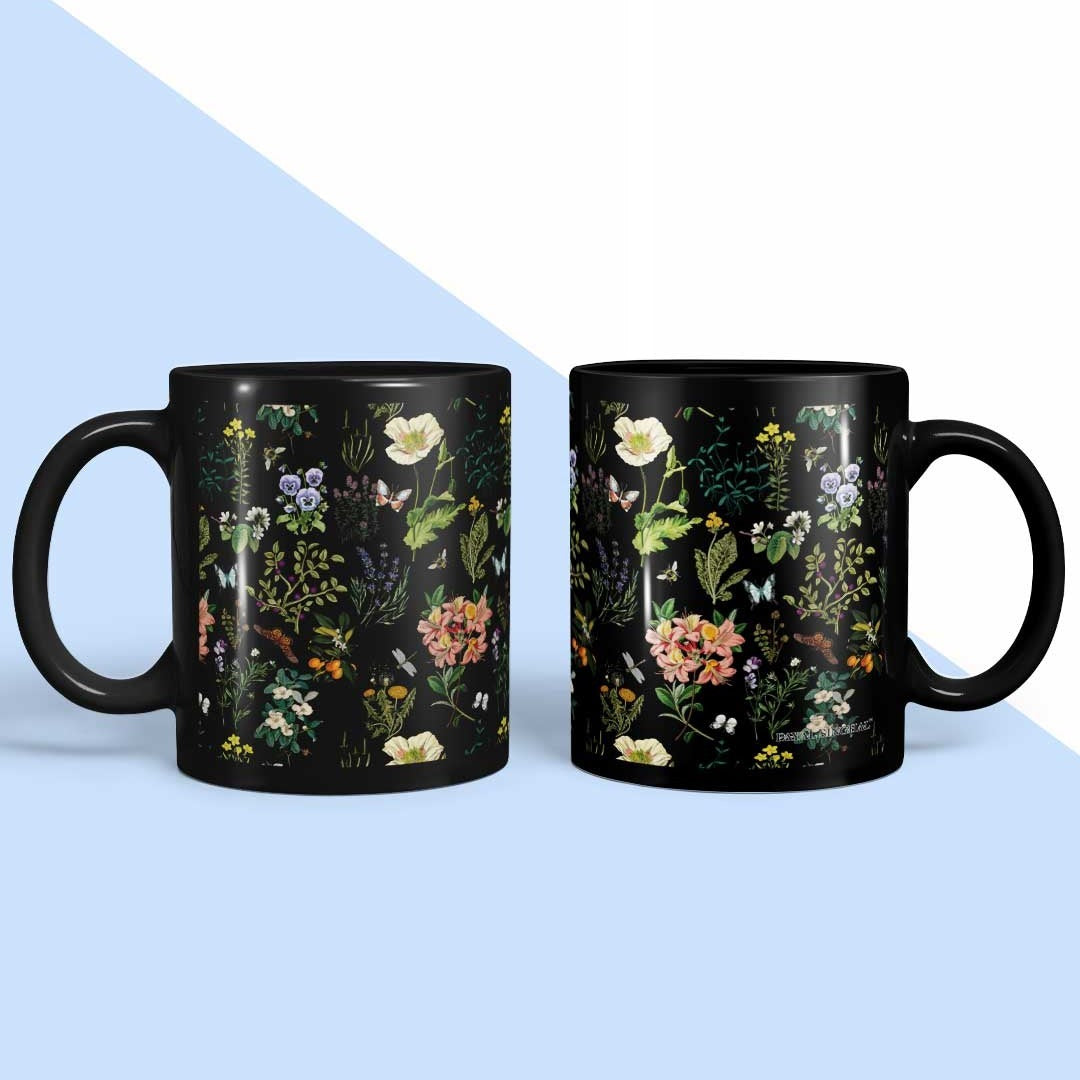 Payal Singhal Titli Coffee Mug Black - detail view | Macmerise