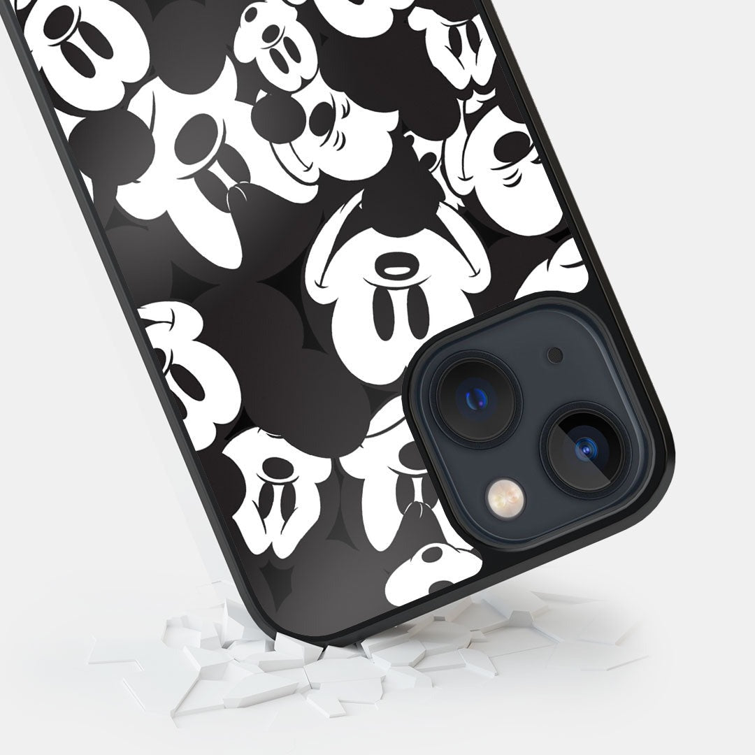 Mickey Smileys Glass iPhone Case for iPhone 13 | Macmerise