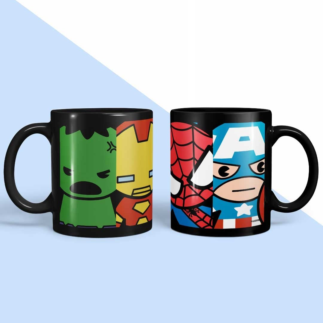 Kawaii Marvel Superheroes Coffee Mug | Macmerise