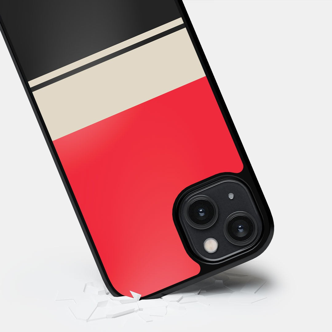 Racecar Stripes Glass iPhone Case for iPhone 14 | Macmerise