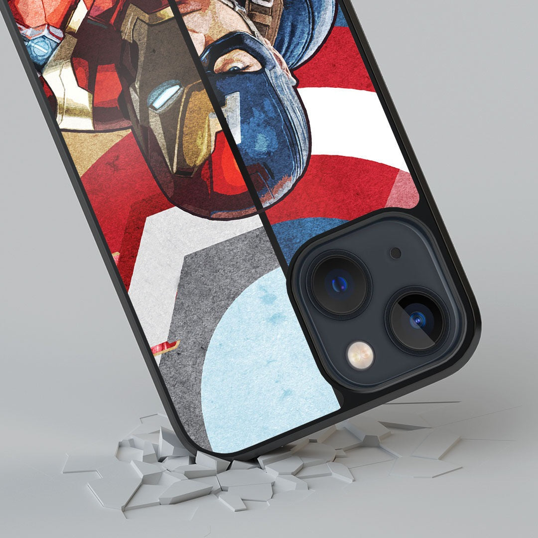 Man Vs Machine Glass iPhone Case for iPhone 13 Mini | Macmerise