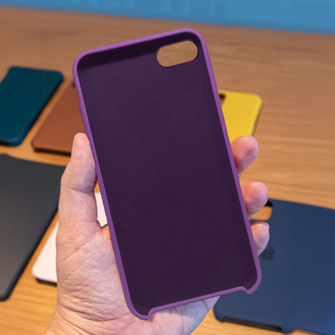 Basics iPhone 7 Silicone Case Purple - detail view | Macmerise