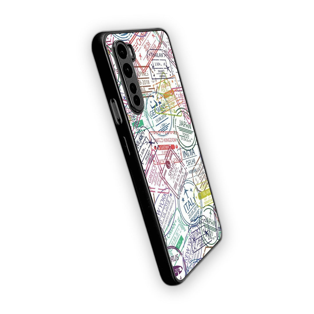 Immigration Stamps White Phone Case for OnePlus Nord | Macmerise