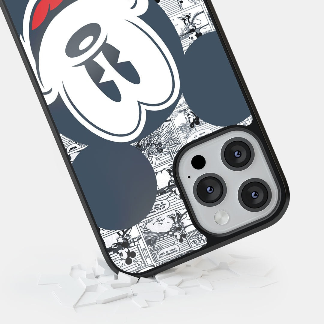 Mickey Comic Strip Glass iPhone Case for iPhone 12 Pro | Macmerise