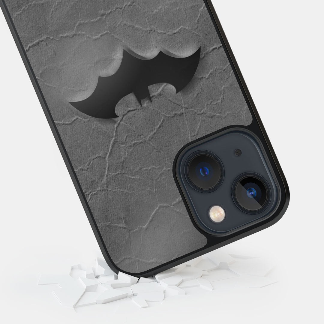 Fade Out Batman Glass iPhone Case for iPhone 13 Mini | Macmerise