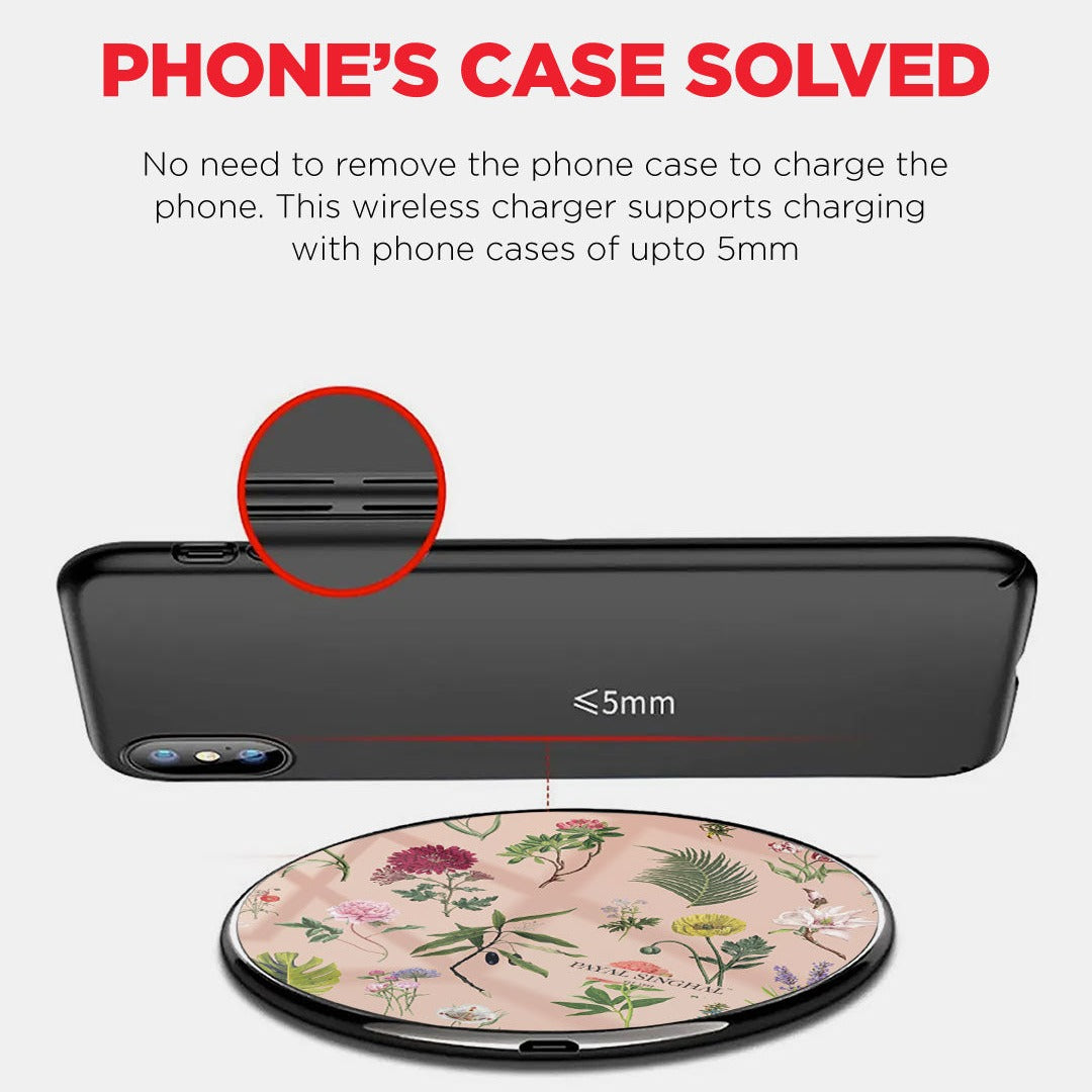 Payal Singhal Bageecha Wireless Charger 15w Glass | Macmerise