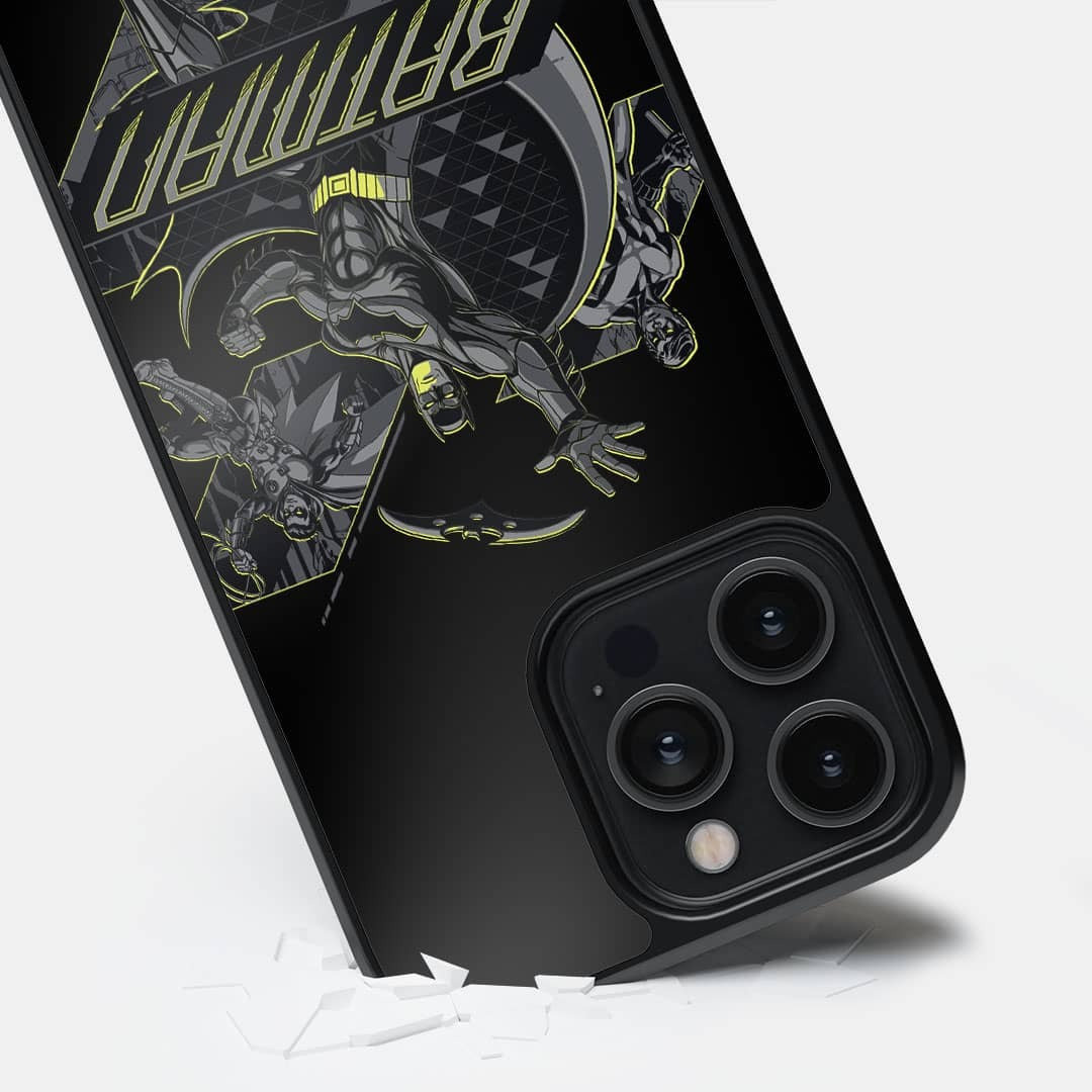 Batman Triple Threat Glass iPhone Case for iPhone 14 Pro Max | Macmerise