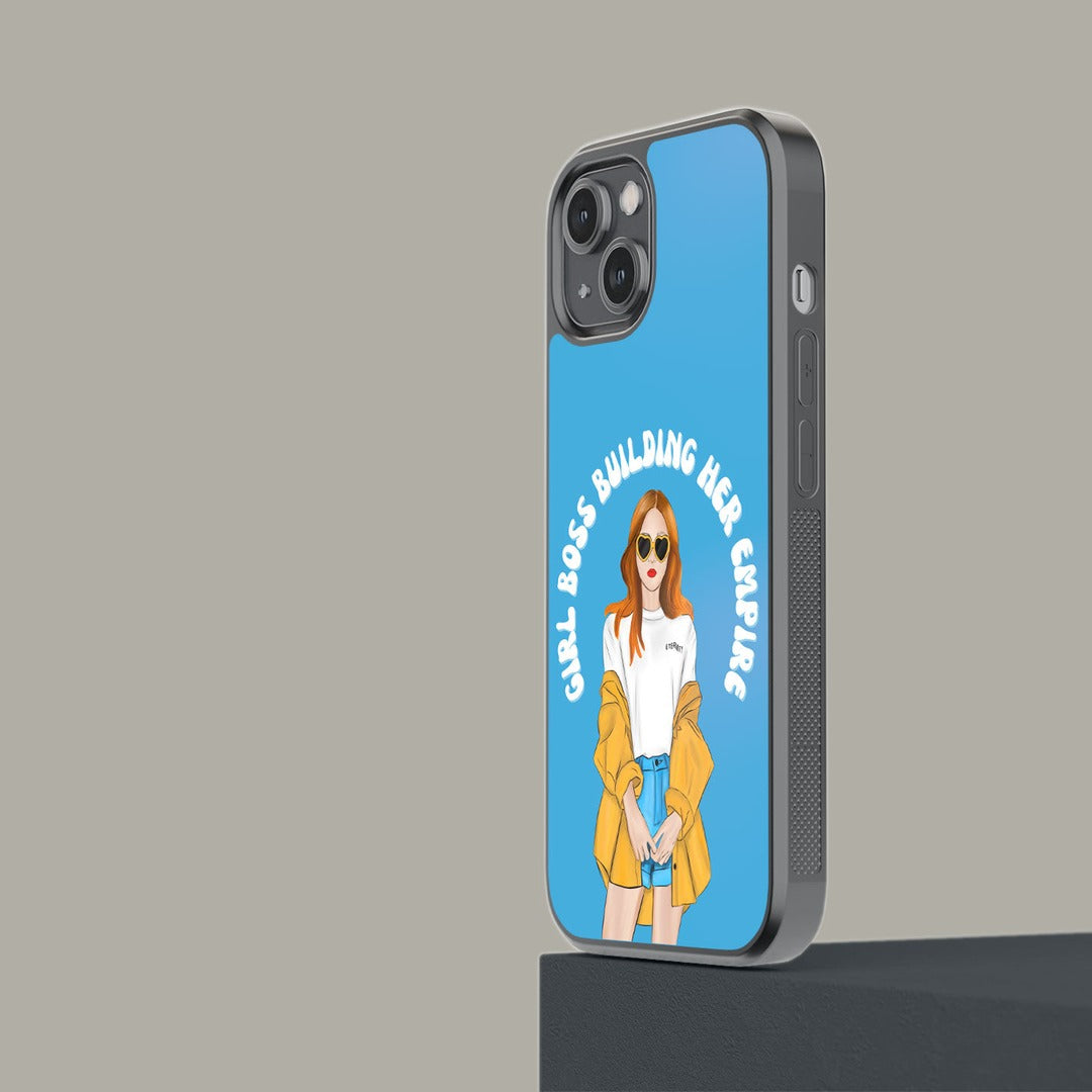 Girl Boss Building Empire Glass iPhone Case for iPhone 14 | Macmerise