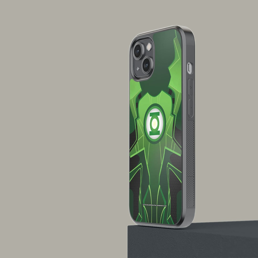 Suit Up Green Lantern Glass iPhone Case for iPhone 14 | Macmerise