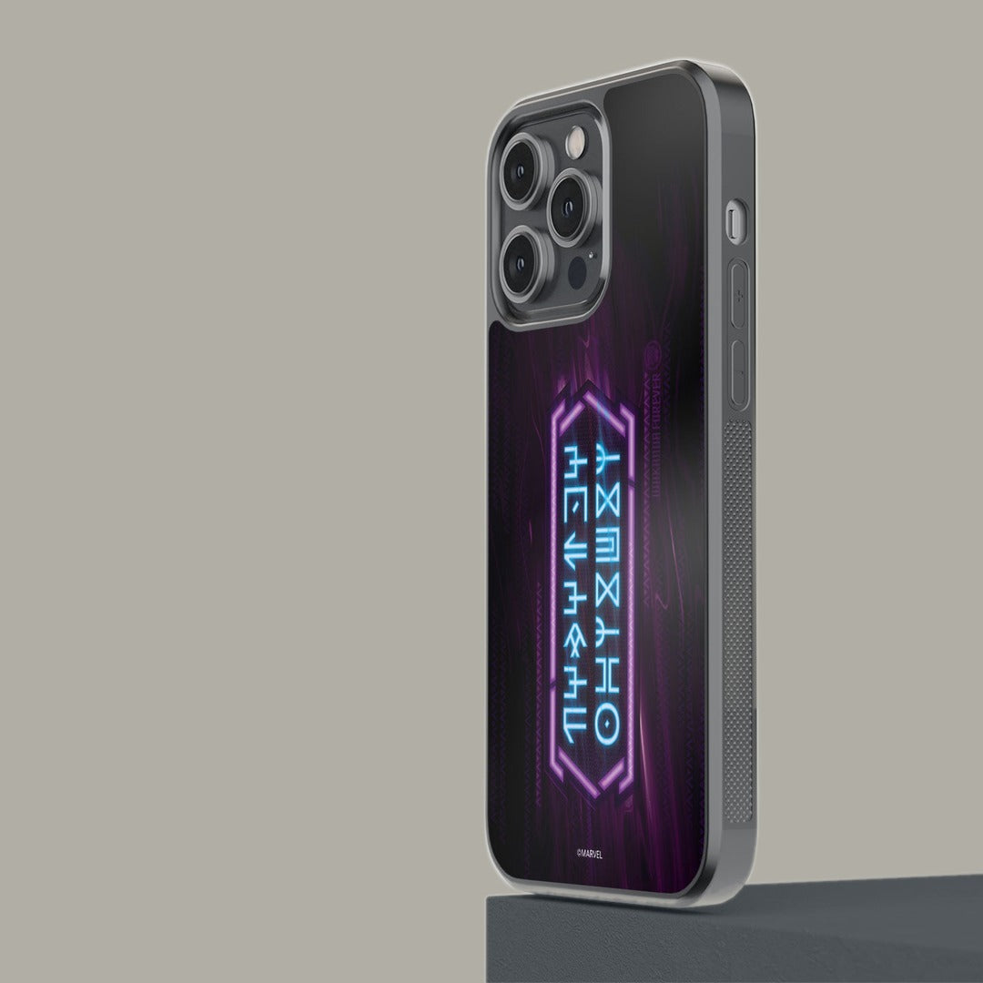 Wakanda Forever Script Glass iPhone Case for iPhone 14 Pro Max | Macmerise