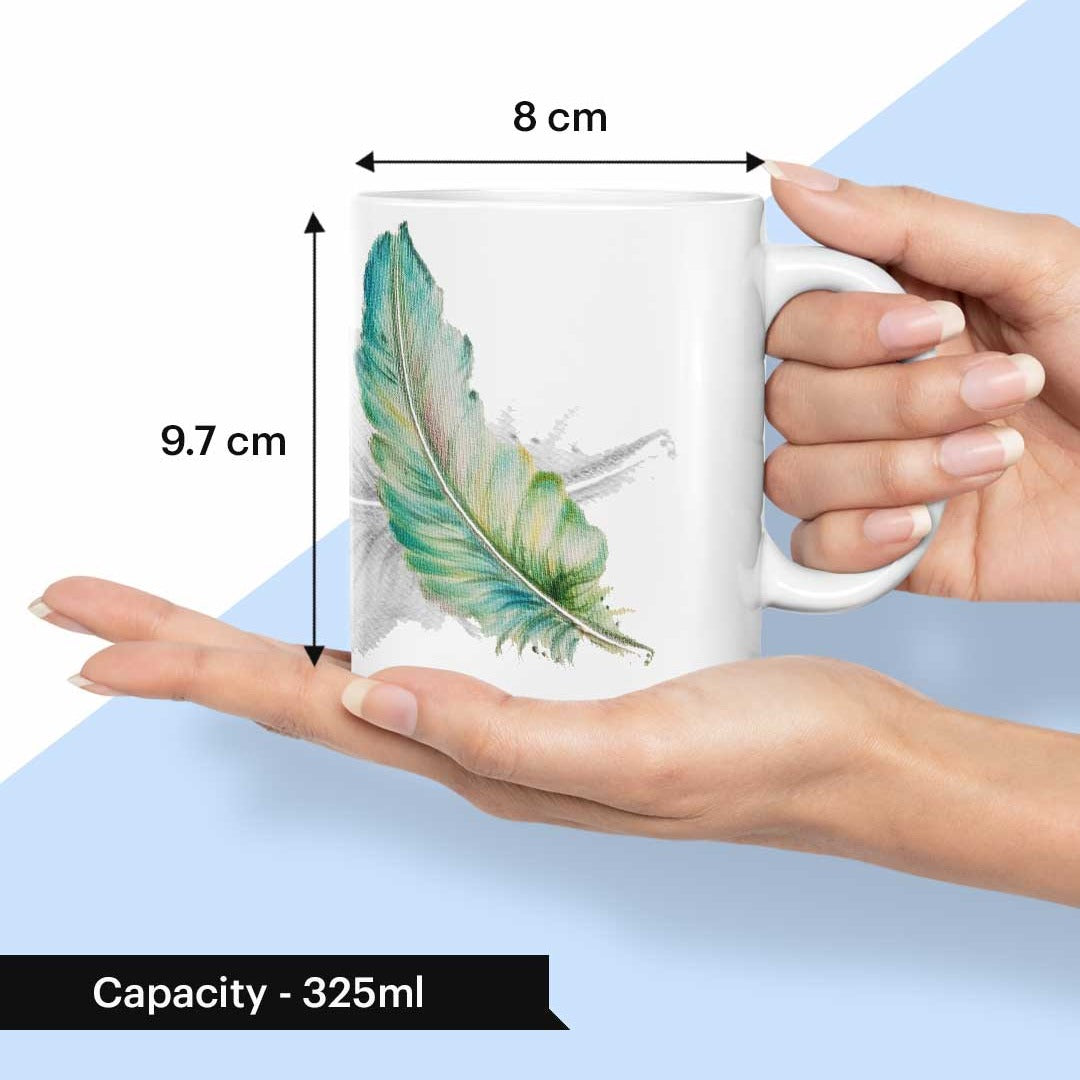 Sk Feather Art Coffee Mug | Macmerise