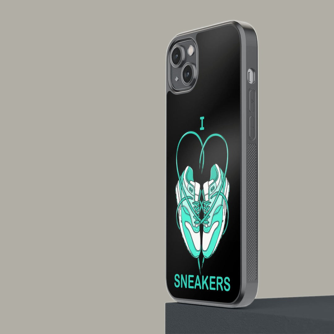 Sneakerhead Love Glass iPhone Case for iPhone 14 Plus | Macmerise