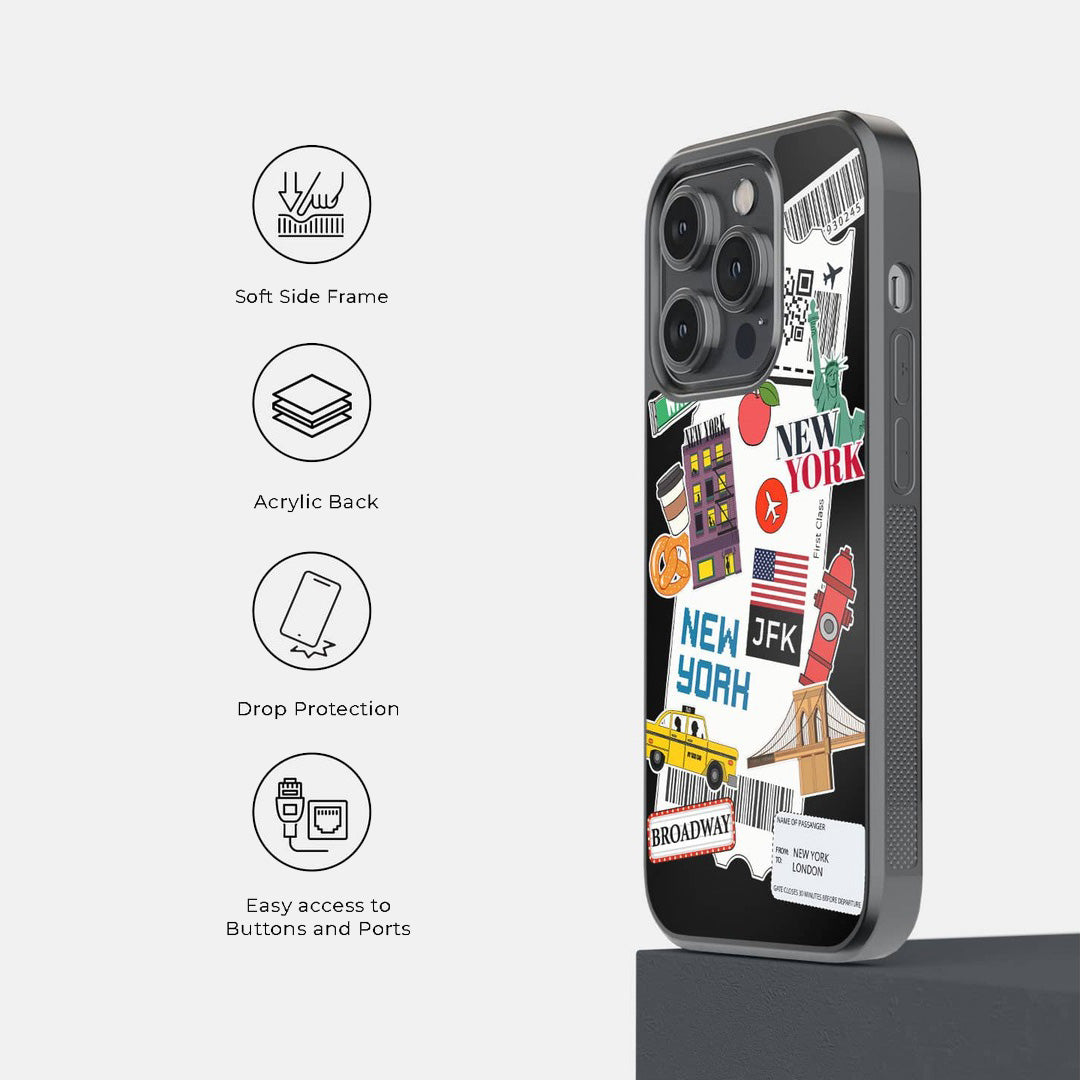 New York Nexus Glass iPhone Case for iPhone 14 Pro | Macmerise