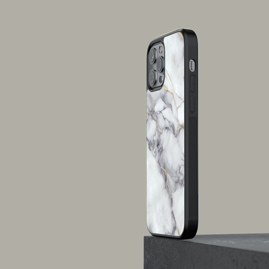 Ivory Quartz Glass iPhone Case for iPhone 13 Pro | Macmerise