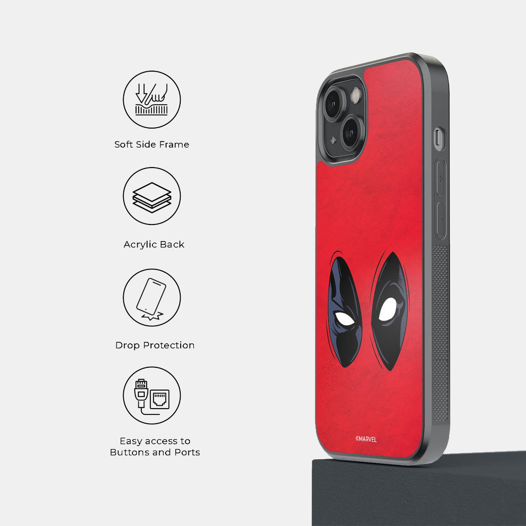 Deadpool Gaze Glass iPhone Case for iPhone 14 | Macmerise